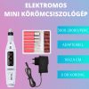 Műkörmös alapszett - Sun X5 Plus UV/LED lámpa, mini csiszológéppel és Misscheering Akryl Gél műköröm építő szett - 02 Rose Pink