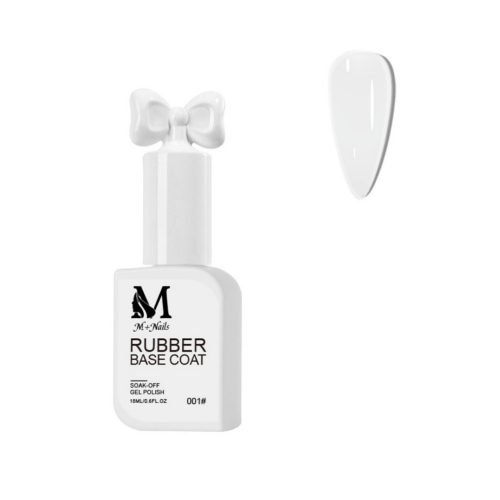 M+ beauty Rubber base coat - 001 Fehér 