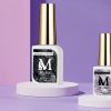 M+ beauty Broken Diamond UV gél lakk - 012 Fekete