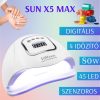 Körömdíszítő szett - TZ6 - SUN X5 MAX UV/LED lámpával