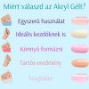 Misscheering Glitteres Akryl Gél műkörömépítő szett - 15 ml - GL03 Ezüst