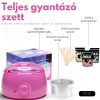 Wax 100 gyantázó szett - 300 g gyantával és 10 db spatulával - Rózsaszín