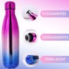 Metalic Ombre duplafalú termosz 500 ml - Lila-kék