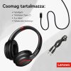 Lenovo Thinkplus Th40 vezeték nélküli Bluetooth fejhallgató - Fekete/Piros