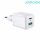 Joyroom Hálózati Gyorstöltő L-QP303, 1xUSB-1xUSB-C, 30W - Fehér