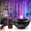 Bluetooth LED projector - Fekete - 19 cm