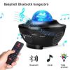 Bluetooth LED projector - Fekete - 19 cm
