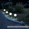 Napelemes kerti lámpa készlet, fehér fénnyel - 4 db
