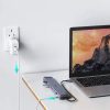 Choetech dokkolóállomás USB Type C 11in1 100W PD hub adapter - ezüst - HUB-M20