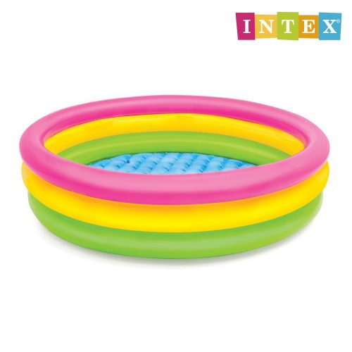 INTEX "Sunset Glow" 3 gyűrűs gyermekmedence - 57412np - Szivárvány