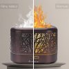 Flame láng hatású diffúzor és aroma párologtató, erdő mintával