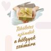 Mrs Feliratú Rózsaszín Bögre Kanállal és Plüss Nyuszival, Díszdobozban